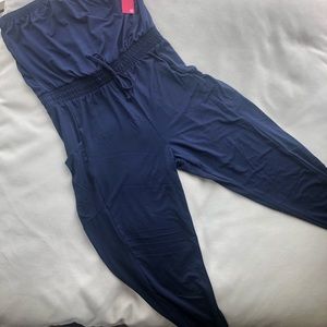 Strapless navy jogger jumpsuit - Brand new